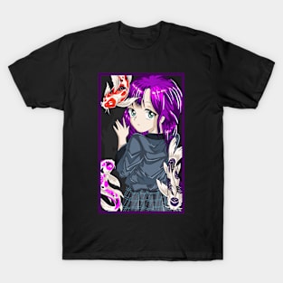 Goth Anime Girl Japanese Aesthetic Anime Otaku Streetwear T-Shirt